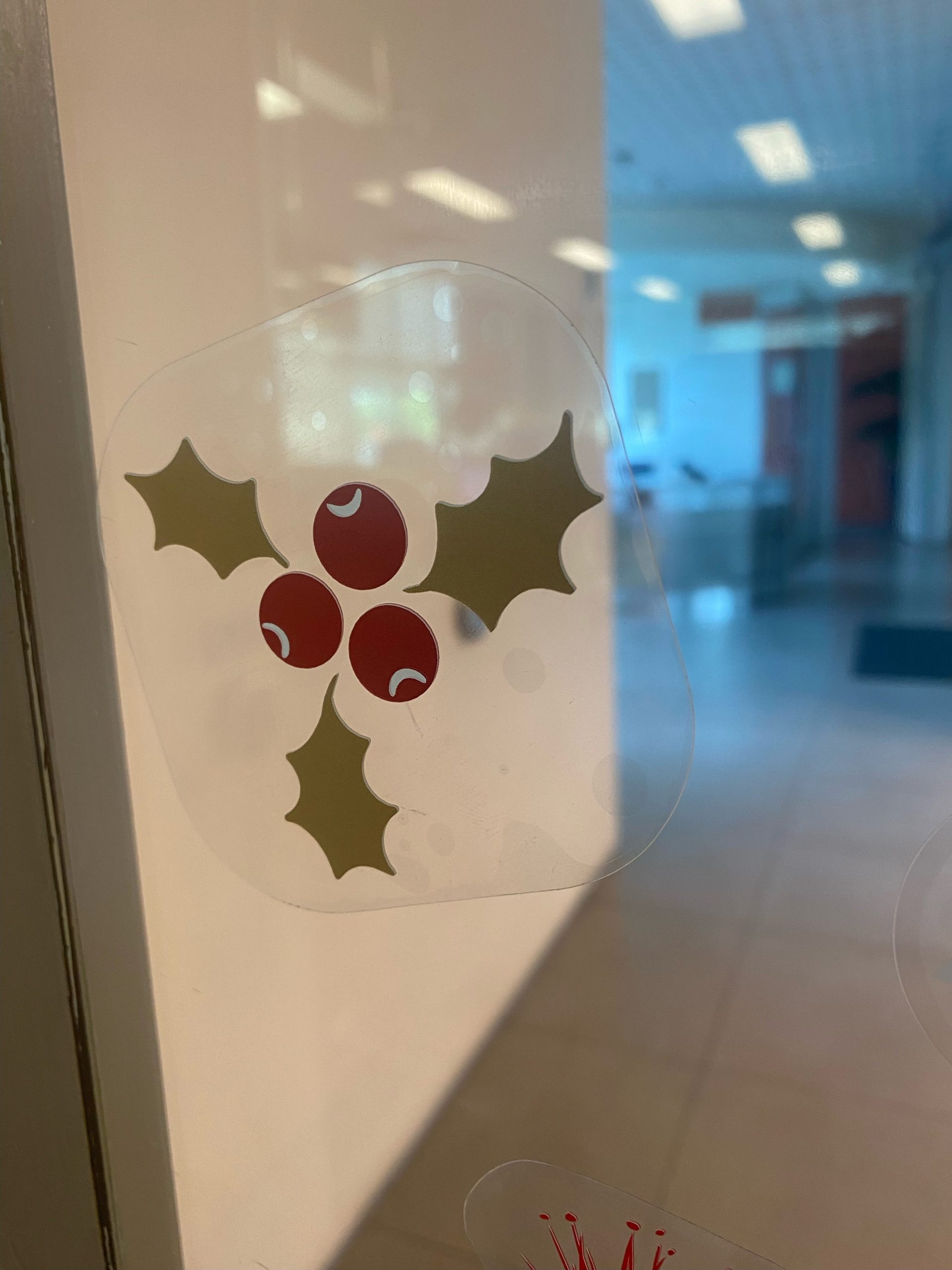 Christmas decoration clear sticker - YUPO Jelly Blue